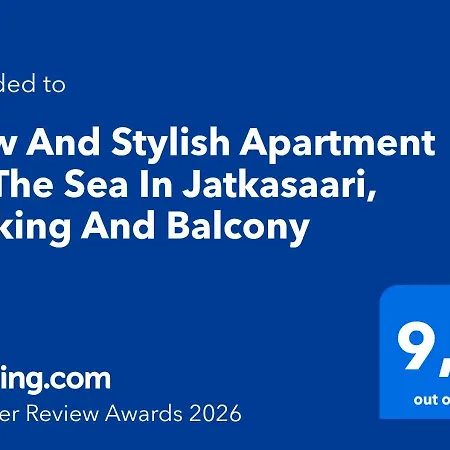 New And Stylish By The Sea In Jatkasaari, Parking And Balcony * ヘルシンキ